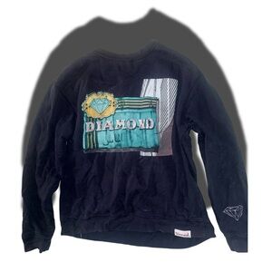 Diamond Supply Co. Navy Sweatshirt with Red Logo Tag